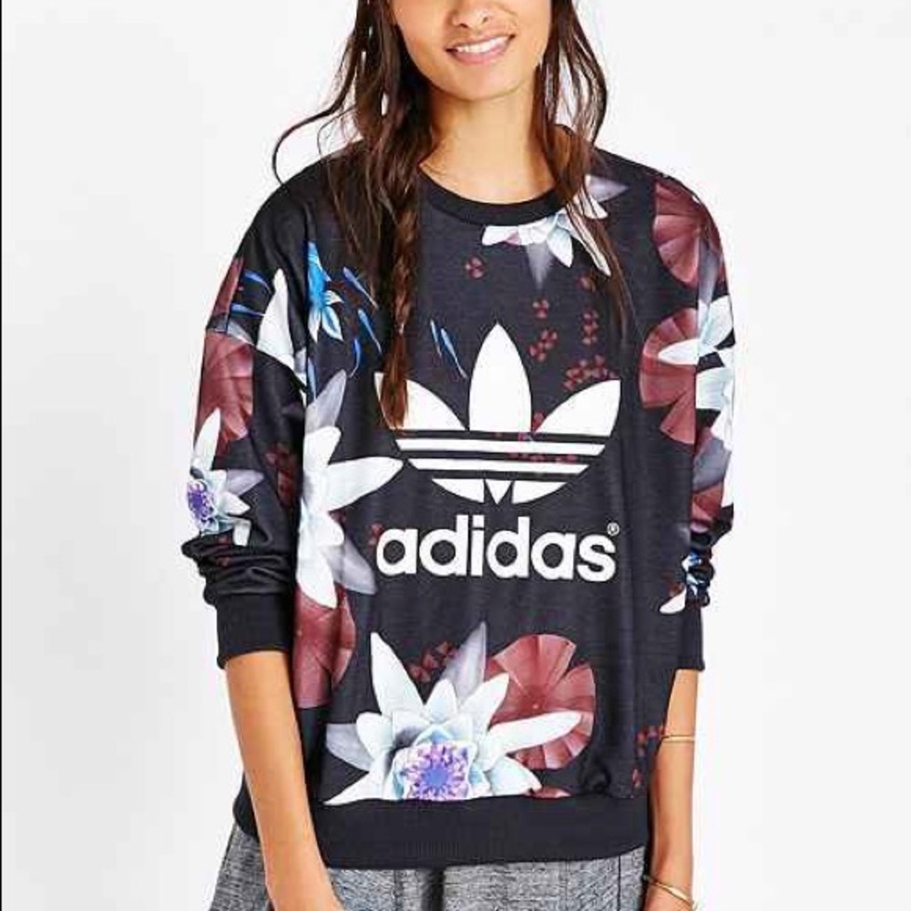 Adidas lotus flower sweatshirt